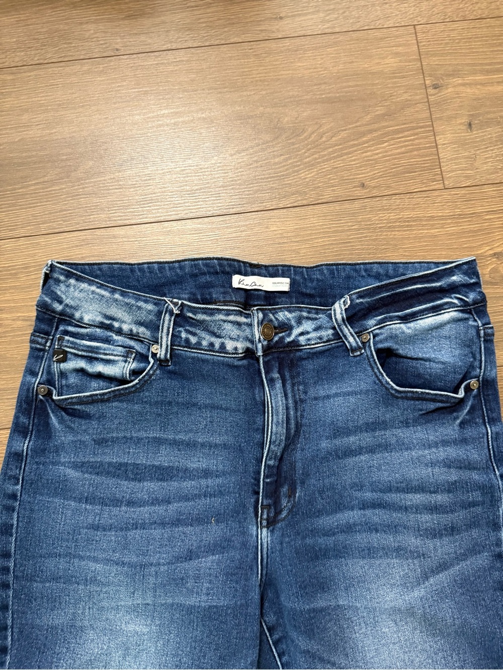 Search: KanCan Maurices High Rise Ankle Skinny Jeans Fray Hem Size 16 Distressed - Picture 4 of 8